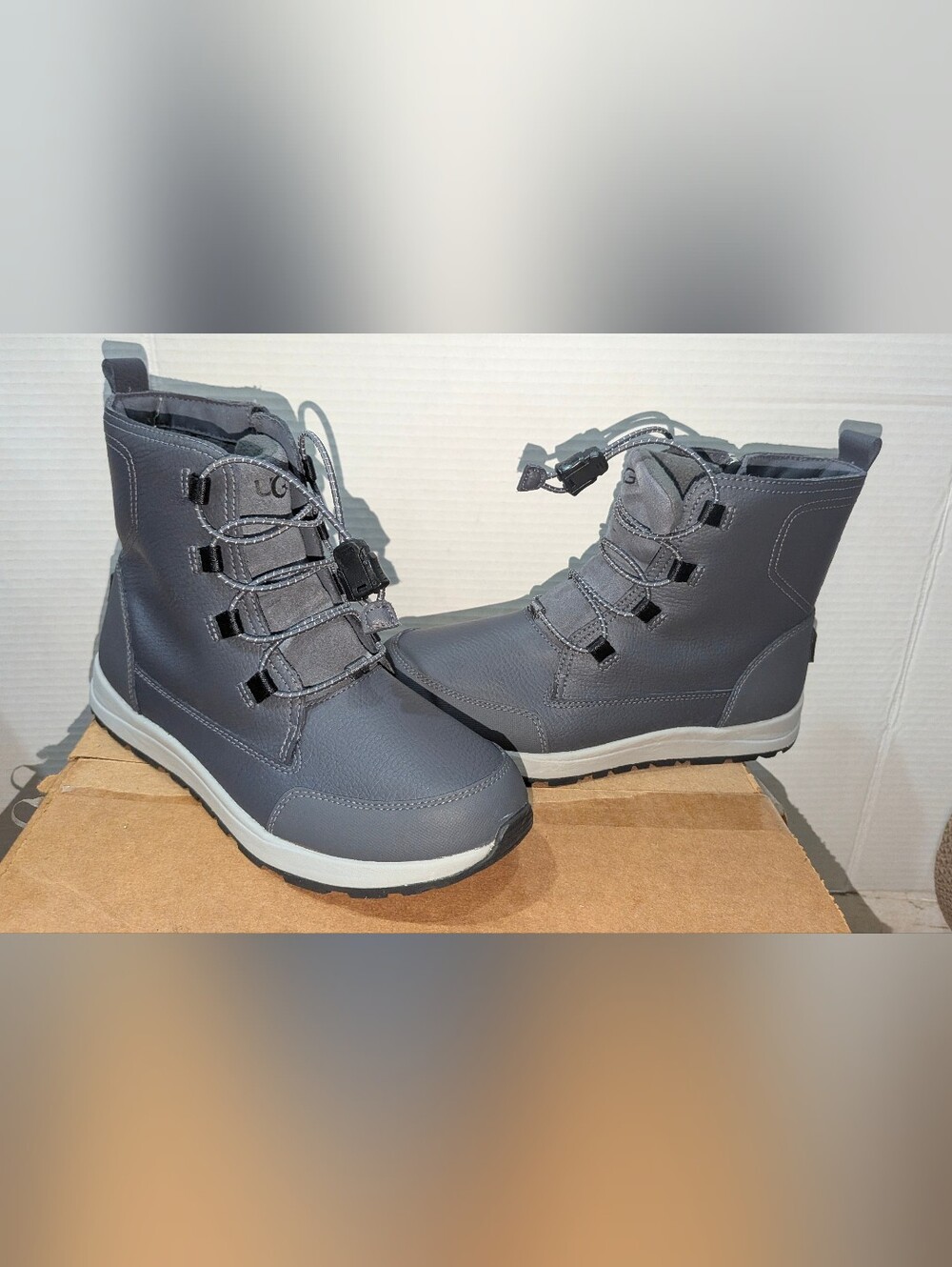 Kids Gray Winter Boots - UGG Style